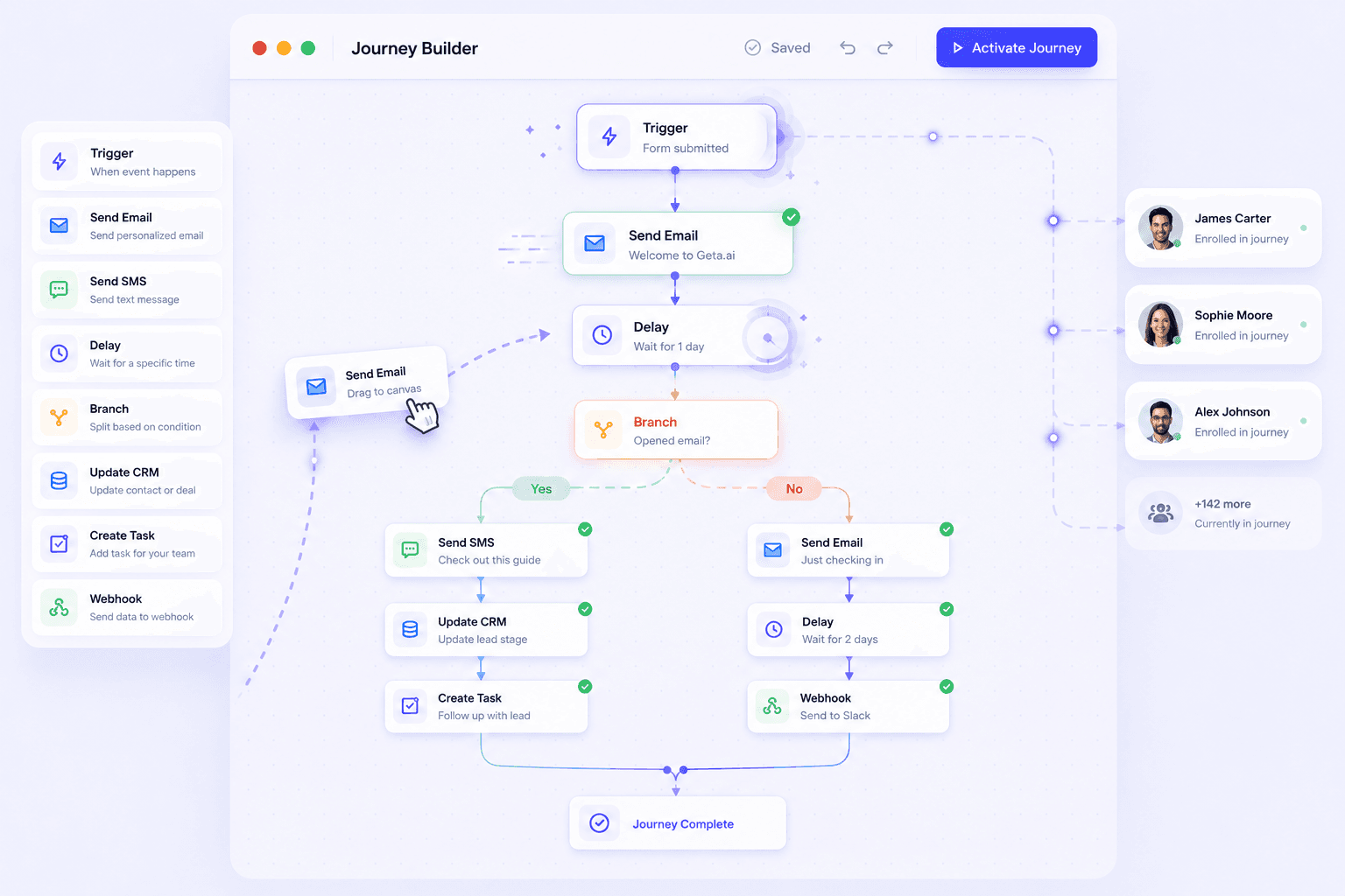 Visual Journey Builder — Build Once. Run Forever.